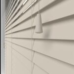 Alabaster Cream Basswood Elite Wood Blind Close Up