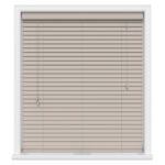 Clay coloured cream basswood real wood blinds