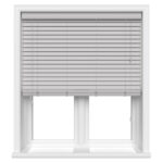 lifetime smooth light grey wood venetian blind 1