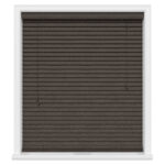 Dark Brown Wood Bamboo Blind