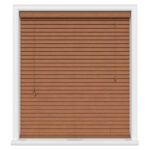 Golden oak basswood real wood blinds