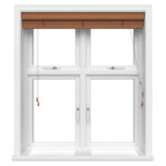 Golden oak basswood real wood blinds